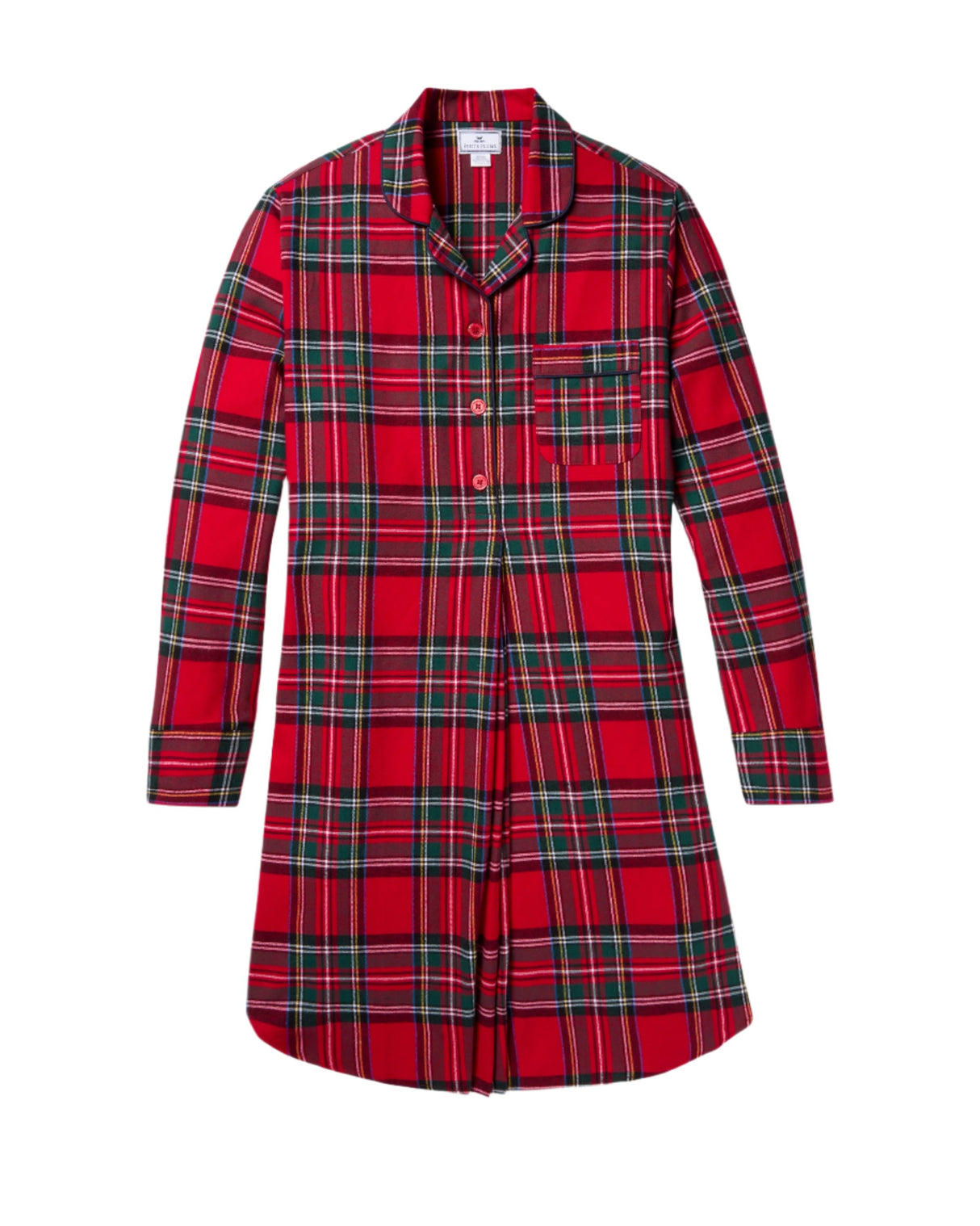 Women's Brushed Cotton Maternity Nightshirt in Imperial Tartan