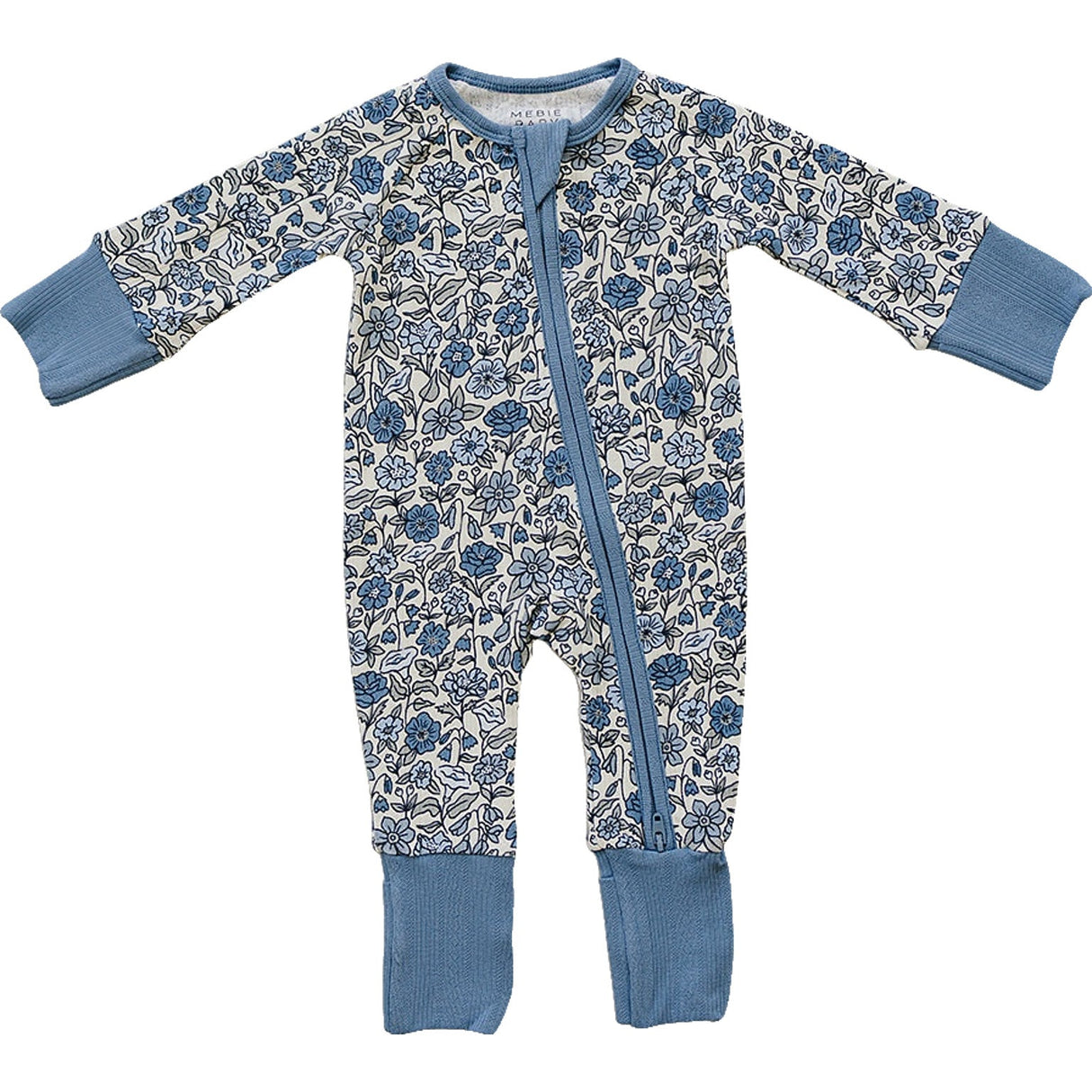 Bluebell Pointelle Bamboo Zipper - HoneyBug 