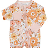 Bamboo Zip Romper |  Sweet Blossom