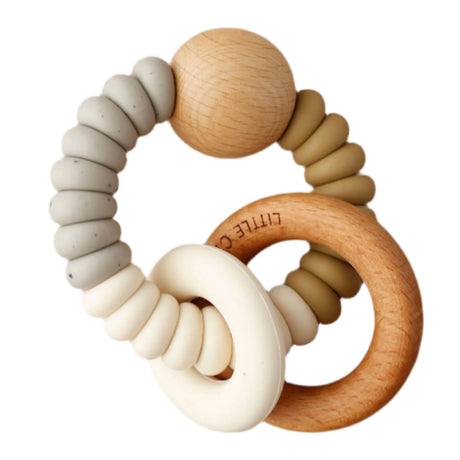 Rattle Teether  - Dany | Oat - HoneyBug 