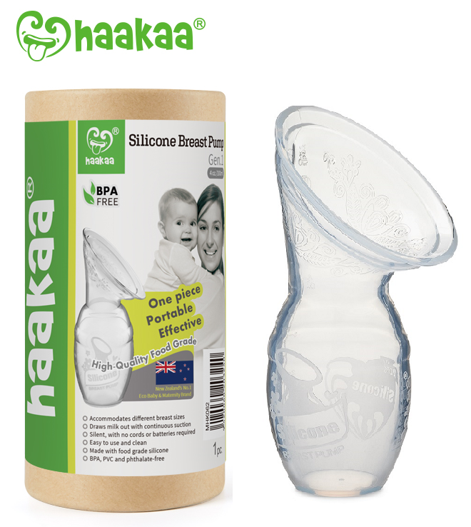 Haakaa Gen 1 Silicone Pump with Silicon Lid 1 Set - HoneyBug 