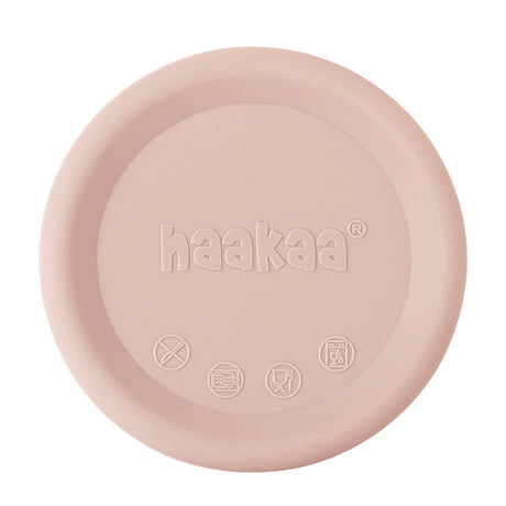Haakaa Silicone Breast Pump Lid (1 pk) - Blush - HoneyBug 