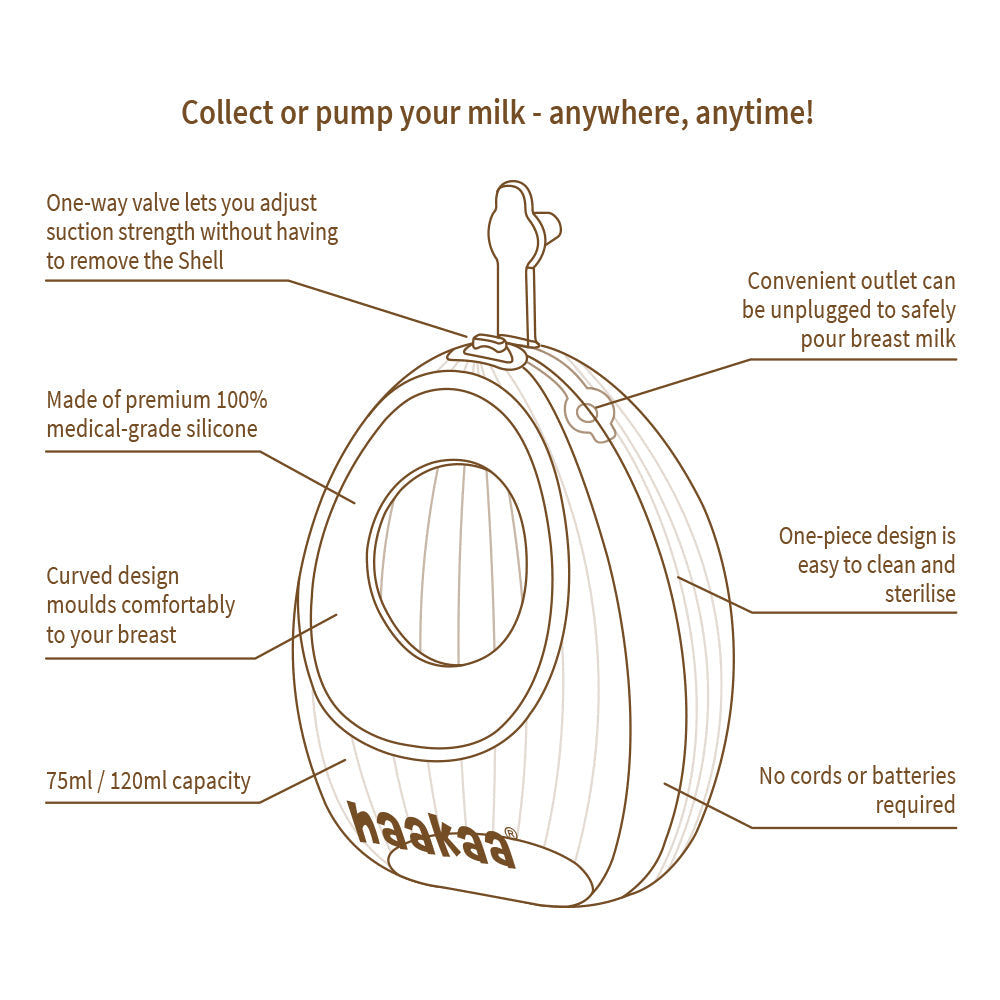 Haakaa Shell Wearable Silicone Breast Pump