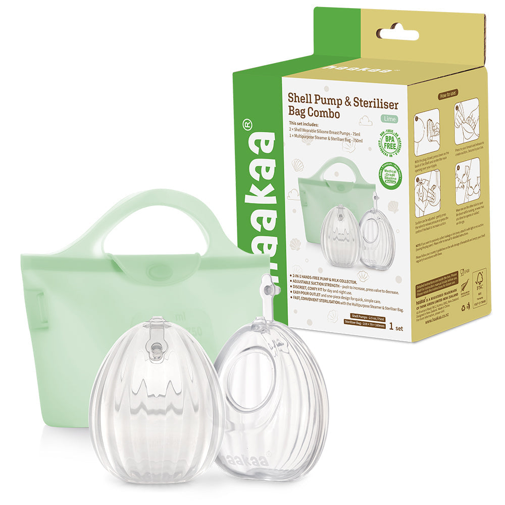 Haakaa Shell Wearable Silicone Breast Pump - HoneyBug 