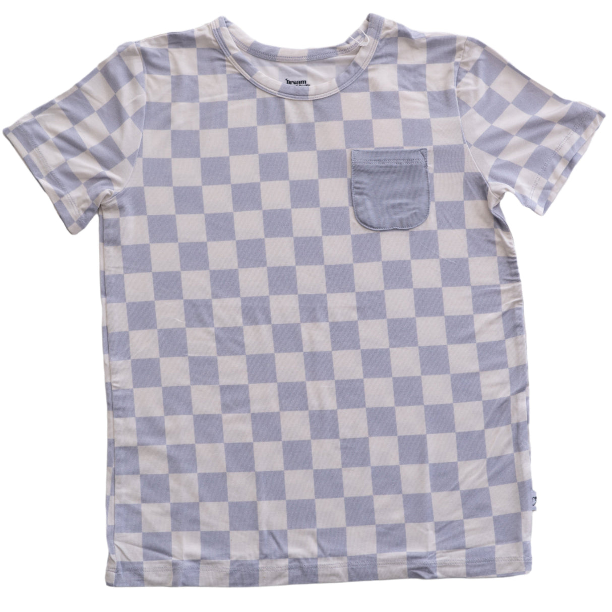 CLOUDY CHECKERS DREAM POCKET TEE