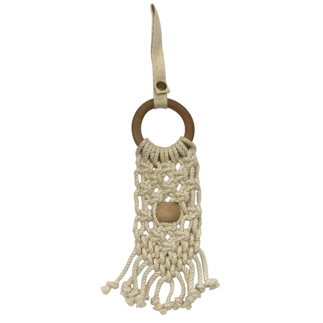 all-in-one toy | macrame mesh & bead - HoneyBug 