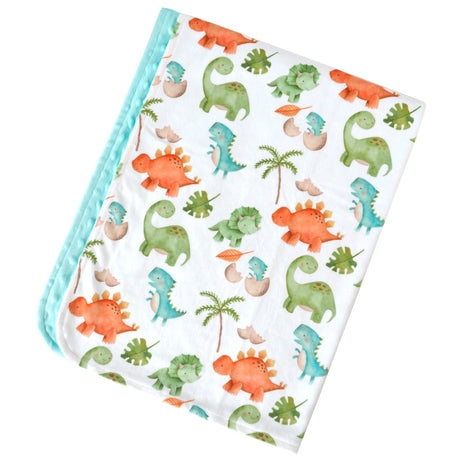 Premium Baby & Toddler Minky Blanket - Dinosaurs - HoneyBug 