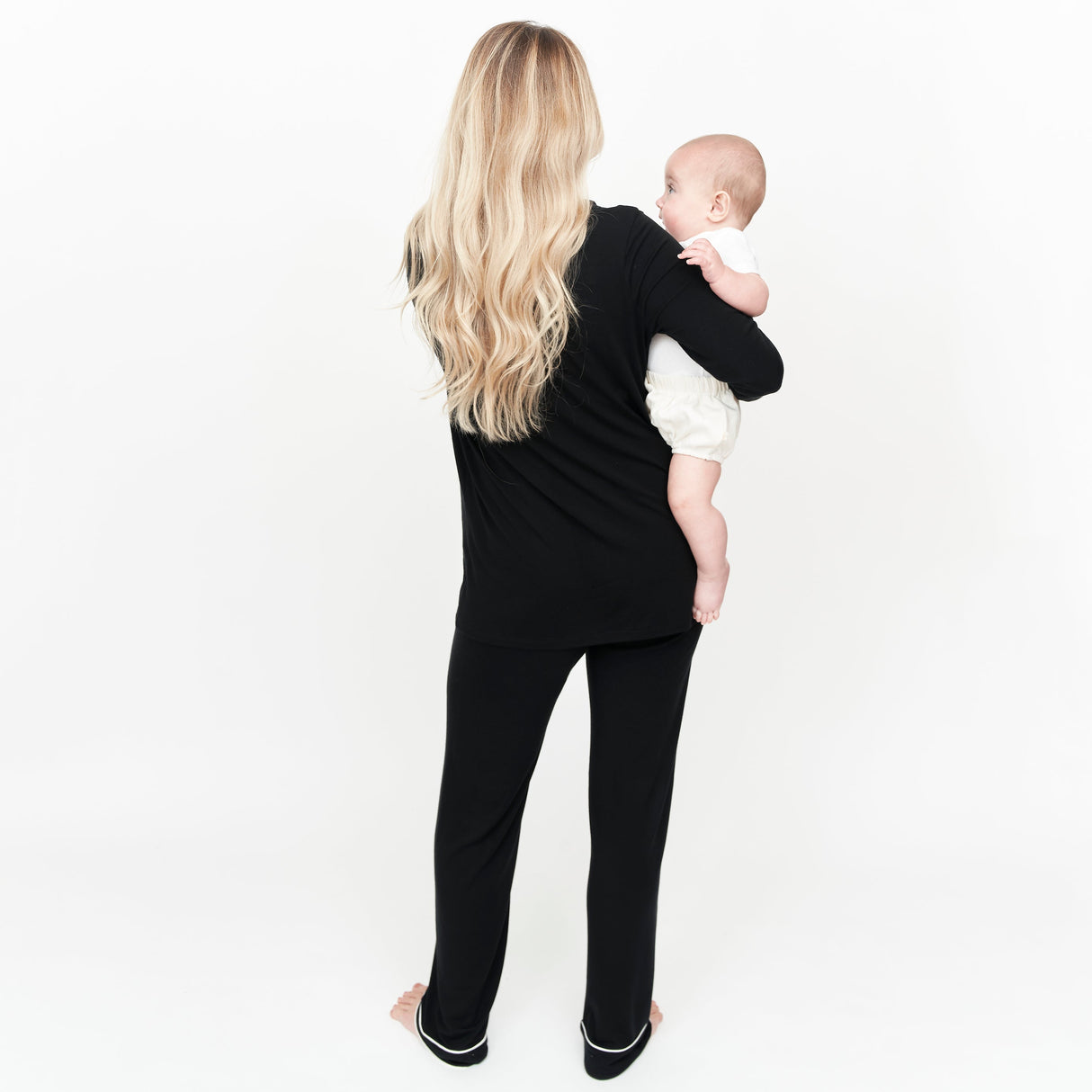 The Black CloudLuxe Classic Pajama Set - HoneyBug 