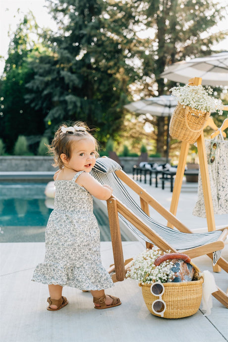 Palm Tree Linen Dress