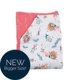 Mermaid + Bubbles Oh So Soft Muslin Super Snuggle Blanket - HoneyBug 