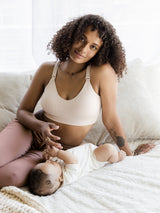 Mia Maternity & Nursing Lounge Bra | Stone - HoneyBug 
