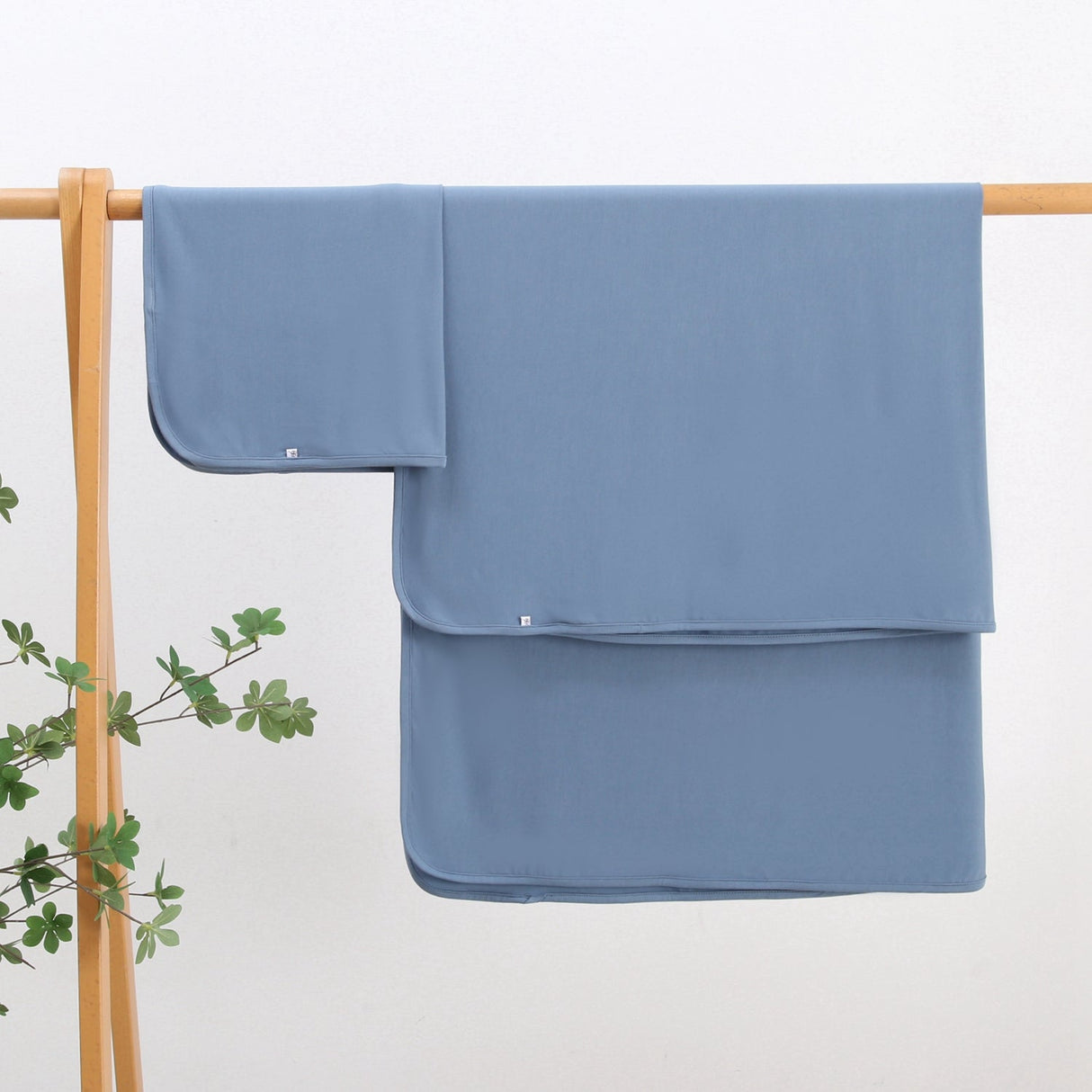 Midnight Blue Bamboo Swaddle Blanket - HoneyBug 