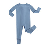 Midnight Blue Zippered Baby Romper