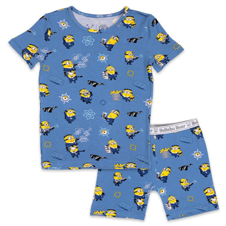 Despicable Me 4: Minions Anti-Villain League Bamboo Kids Pajama Short Set - HoneyBug 