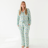 It's Fore O'Clock Somewhere Mama Luxe Lounge Set - HoneyBug 