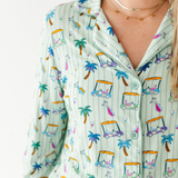 It's Fore O'Clock Somewhere Mama Luxe Lounge Set - HoneyBug 