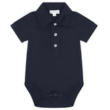 Navy Boy Short Sleeve Onesie - HoneyBug 