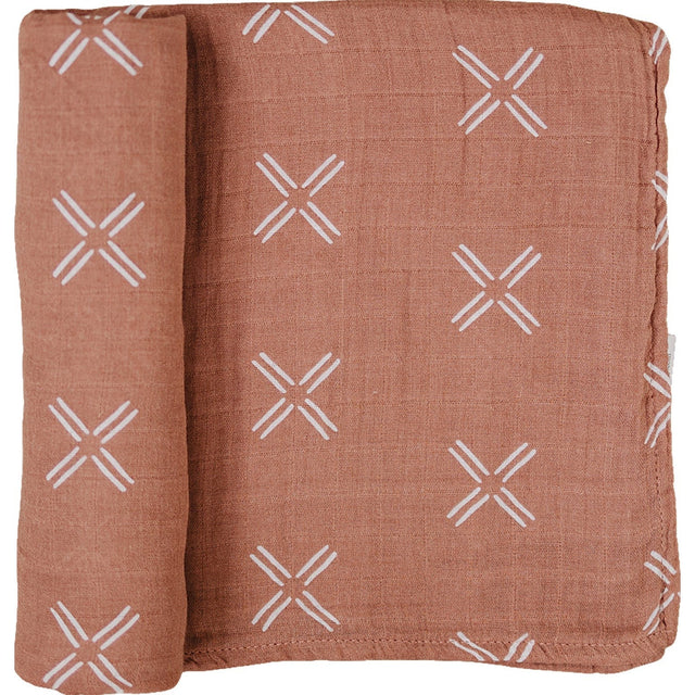Just Peachy Muslin Swaddle Blanket - HoneyBug 