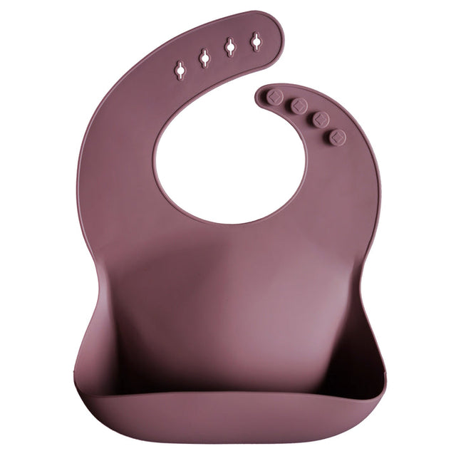 Silicone Baby Bib - Dusty Rose - HoneyBug 