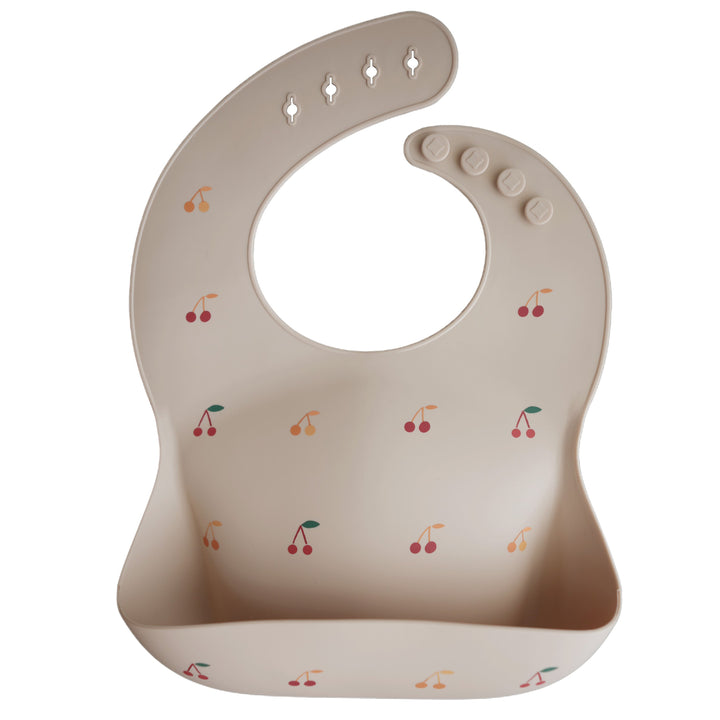 Silicone Baby Bib - Cherries - HoneyBug 