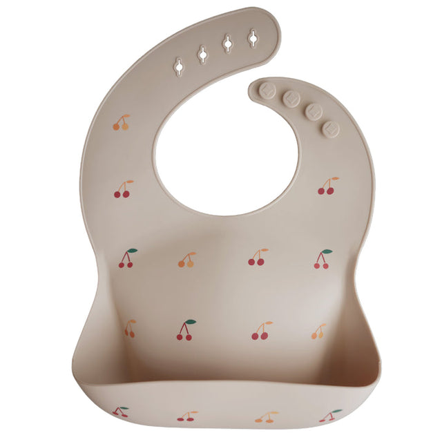 Silicone Baby Bib - Cherries - HoneyBug 