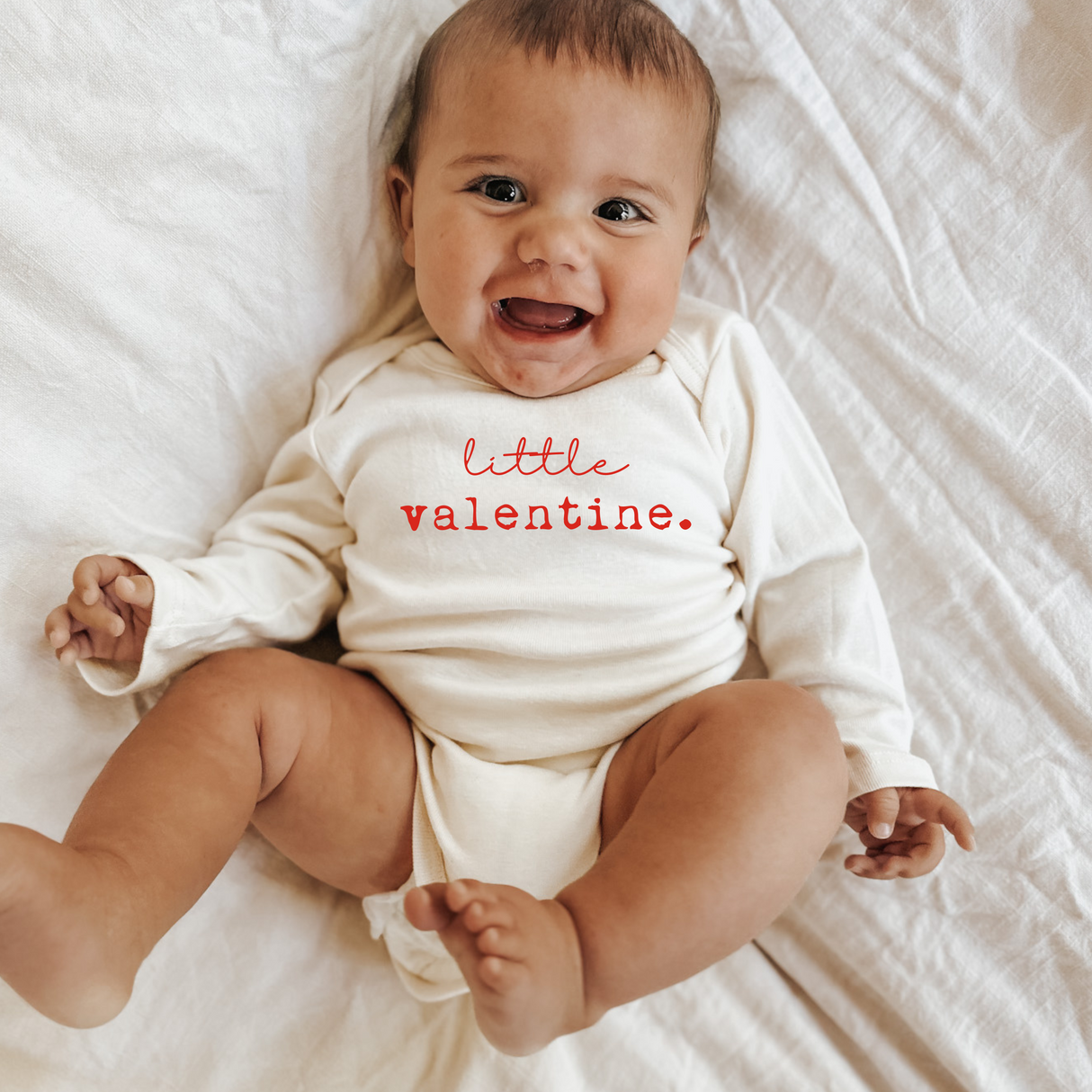 Little Valentine Organic Baby Bodysuit Long Sleeve