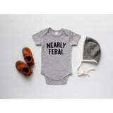 Nearly Feral Organic Baby Bodysuit - HoneyBug 