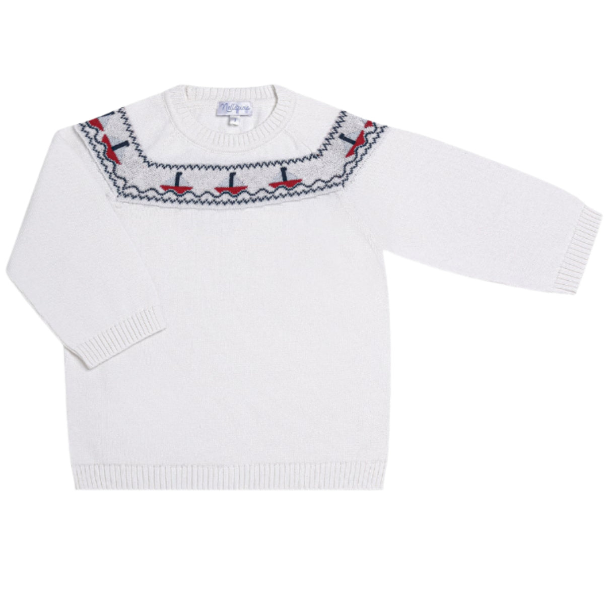 Sailboat Knit Sweater - HoneyBug 