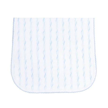 Blue Twirls Burp Cloth - HoneyBug 