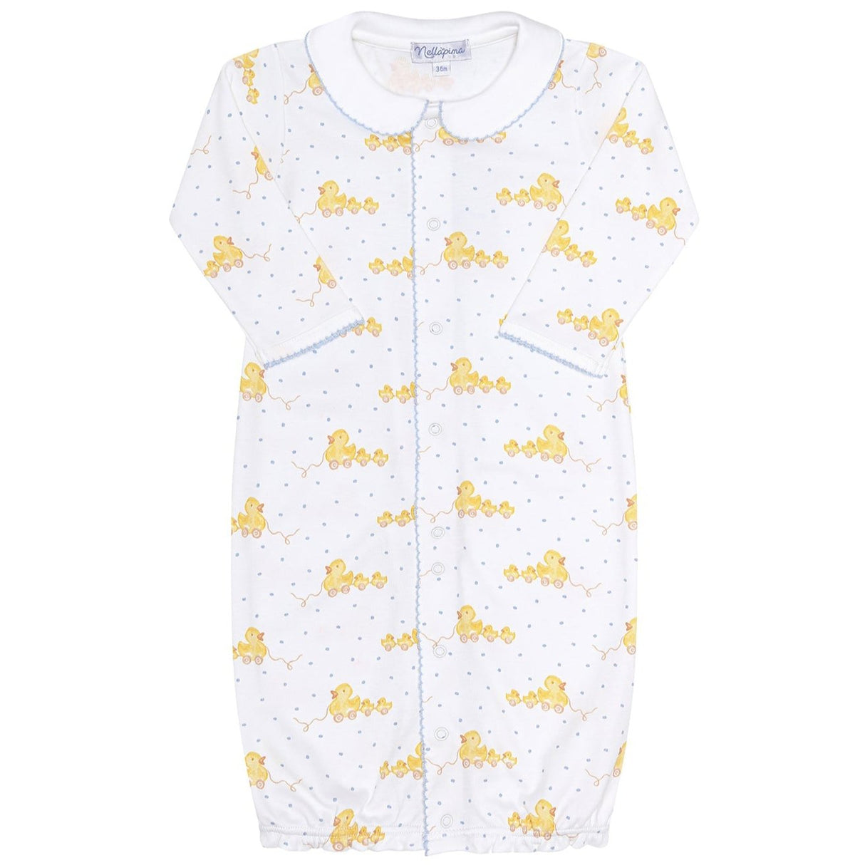 Blue Ducks Print Converter Gown