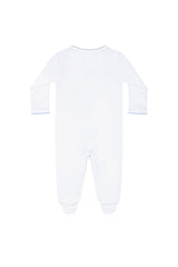 Blue Crochet Footie - HoneyBug 