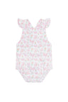 Butterflies Print Ruffle Bubble - HoneyBug 