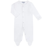 White Crochet Footie - HoneyBug 