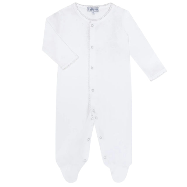 White Crochet Footie - HoneyBug 