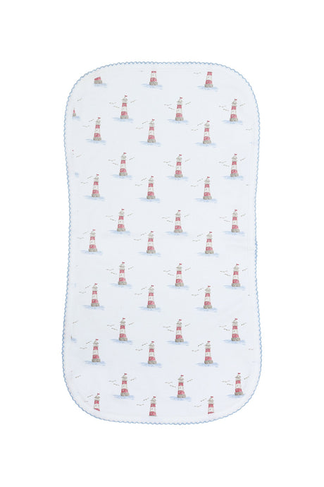 Lighthouse Print Burp Cloth - HoneyBug 
