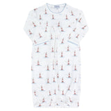 Lighthouse Print Gown - HoneyBug 