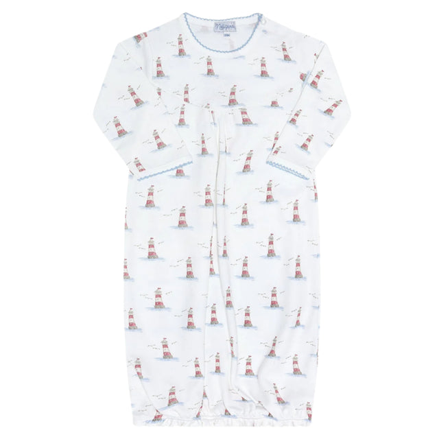 Lighthouse Print Gown - HoneyBug 