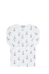 Lighthouse Print Pajama - HoneyBug 