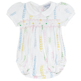 Spirals Print Smocked Bubble - HoneyBug 