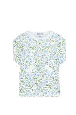 Blue Vines Print Pajama - HoneyBug 