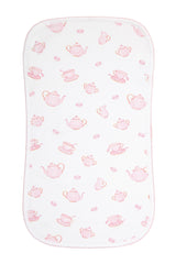 Petite Tea Time Burp Cloth - HoneyBug 