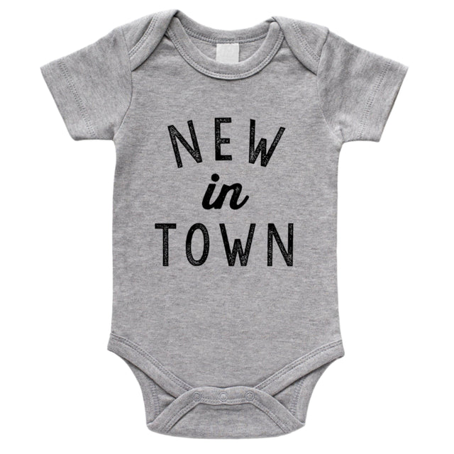 New In Town Organic Baby Bodysuit - HoneyBug 