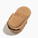 Newborn Weathered Brown Moccasin Baby Shoe - HoneyBug 