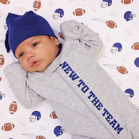 Football Fan Cotton Crib Sheet