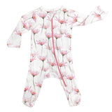 Organic Footie - Pink Petals