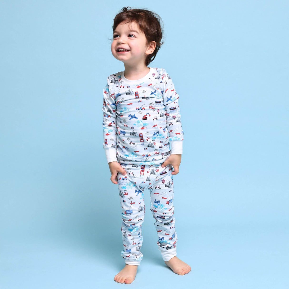 Organic Kids Pajamas - Transportation
