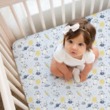 Organic Crib Sheet - Space Bears