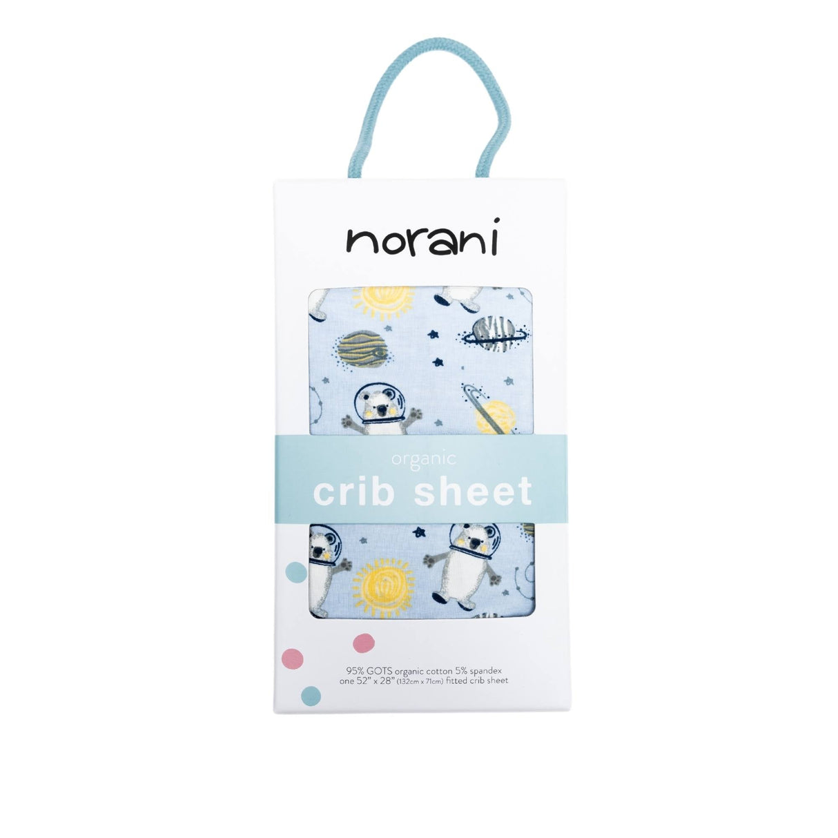 Organic Crib Sheet - Space Bears