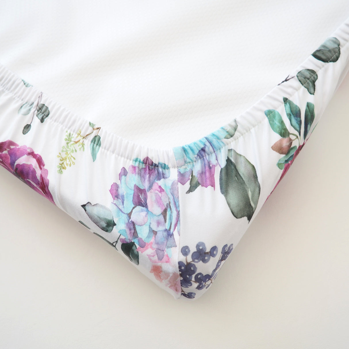 Changing Pad Cover - Blue Floral - HoneyBug 