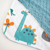 Mini Minky - Dinoland Blue - HoneyBug 